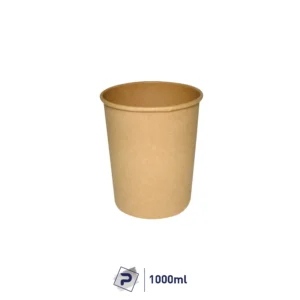 1000ml Paper Food Container - Kraft