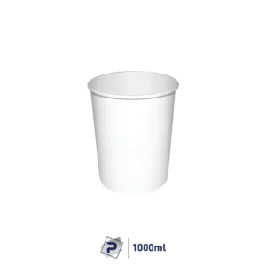 1000ml Paper Food Container - White