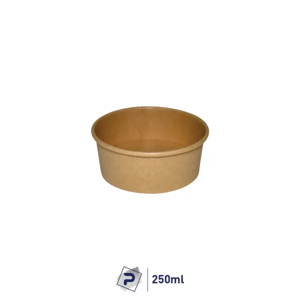 250ml Paper Food Container - Kraft