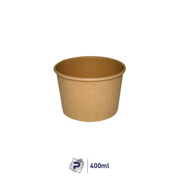 400ml Paper Food Container - Kraft