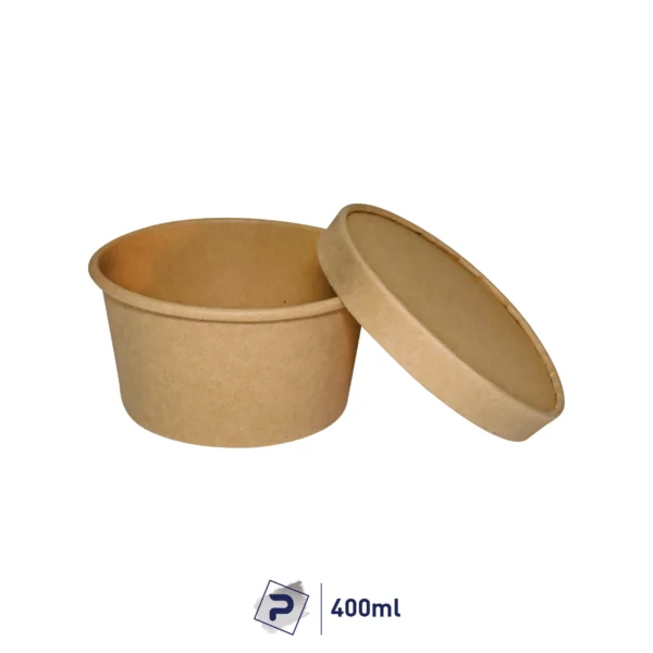 400ml Paper Food Container - Kraft