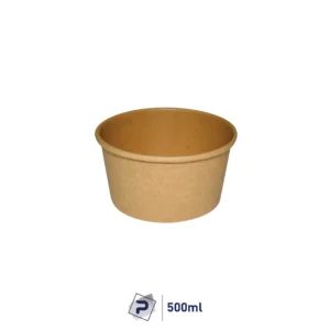 500ml Paper Food Container - Kraft