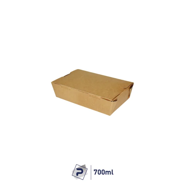 700ml Paper Lunch Box - Kraft