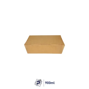 900ml Paper Lunch Box - Kraft