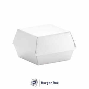 Burger Box Clamshell - White